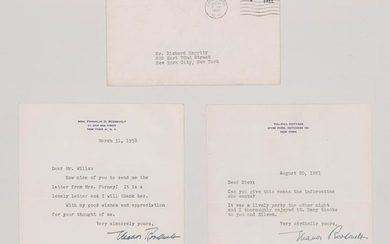 Eleanor Roosevelt Typed Signed Letters (2)