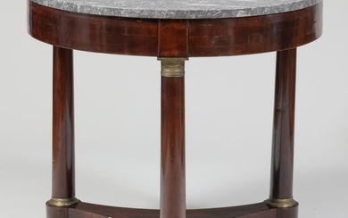Empire Provincial Gilt-Bronze-Mounted Mahogany Center Table