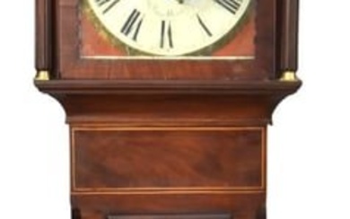 English Hepplewhite Tall Case Clock by Hayre & Son