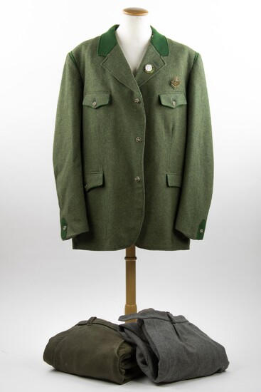 FIELD MARSHAL HUGO SPERRLE''S TYROLEAN HUNTING COAT AND TROUSERS