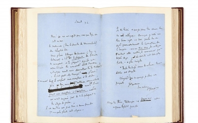 FLAUBERT, Gustave (1821-1880) Correspondance autographe à Guy de Maupassant