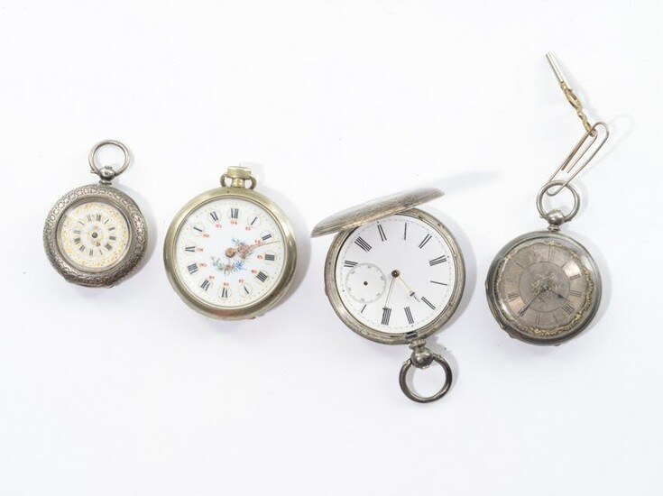 FOUR POCKET WATCHES