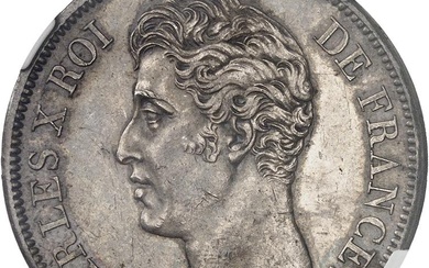 FRANCE Charles X (1824-1830). 5 francs, 1er type 1825, L,...
