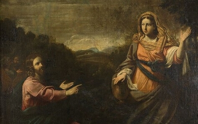 FRENCH SCHOOL (17th / 18th century) "Jesus and the Samaritan woman"