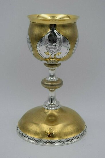 Fine Antique Byzantine Chalice + All Sterling Silver +