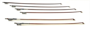 Five Violin Bows and One Viola Bow - Various Makers and Mounts.