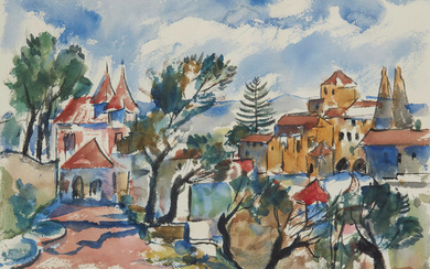 Franz Heckendorf, Germany 1888-1962 - Sintra, 1925; watercolour on paper,...