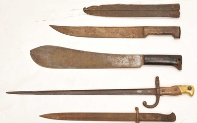French Model 1874 Gras Epée bayonet and others