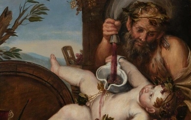 French School 18th-19th Century A Satyr with the Infant