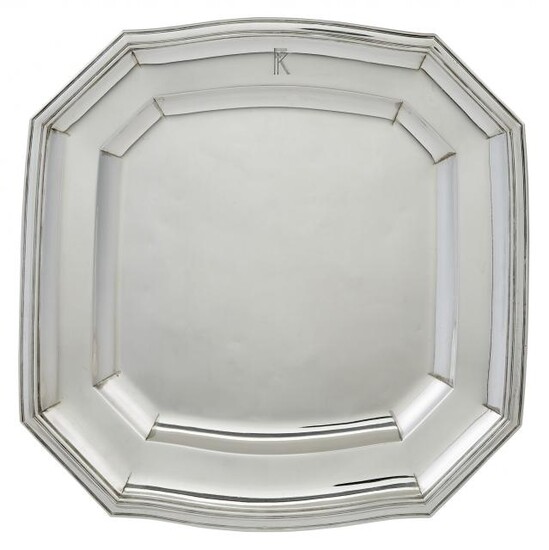 French Sterling Silver Salver