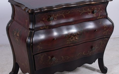 French style paint decorated commode