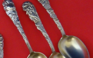 Fruit and Floral by Gorham Sterling Silver Teaspoons Set of 3 - special listing