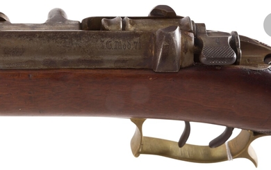 Fusil Mauser modèle 1871 à verrou modifié... - Lot 52 - Ader