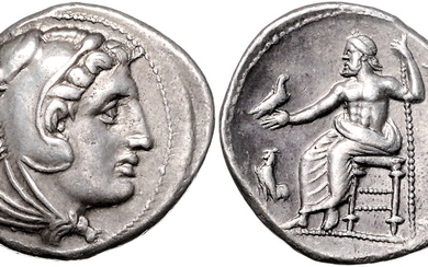 GRIECHENLAND, MAKEDONIEN. Alexander III. der Große, 336-323 v.Chr., AR Tetradrachme, Makedonien, Stadt Amphipolis