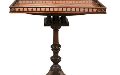 George III Mahogany Tip Table