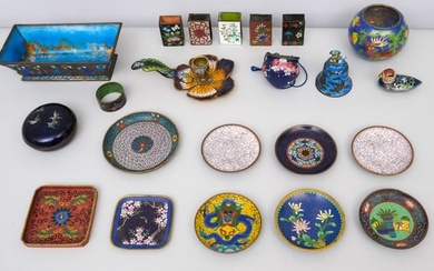 Group of Antique Japanese & Chinese Cloisonne