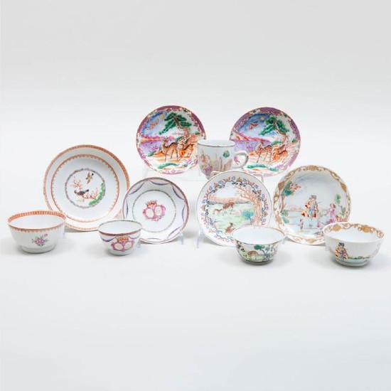 Group of Chinese Export Porcelain Tea Wares