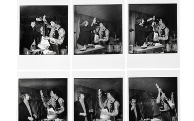 Günter Zint (German, b.1941): a set of six silver gelatin prints of Jimi Hendrix in Hamburg, 1967