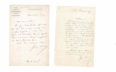 HISTORY - SIMON Jules (1814 - 1896) - Autograph letter signed