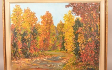 Harry Book Autumn Landscape Oil Painting.