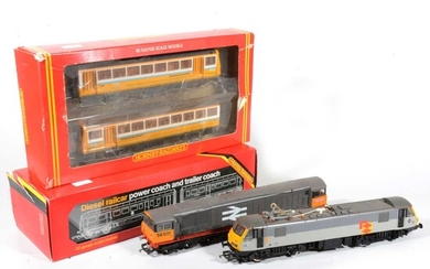 Hornby OO gauge model railway diesel locomotives and power coaches
