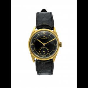 IWC Gent's 18K gold wristwatch 1940s/1950s Dial, movement and...