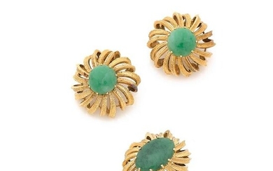 Ilias LALAOUNIS, Greece Half-set Demi-parure "Dahlias" composed of a ring and a pair of clip