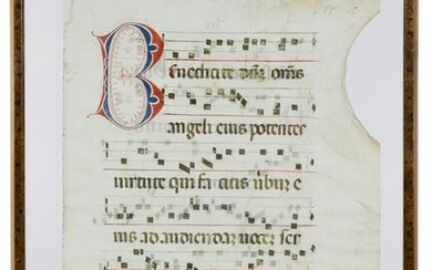 Illuminated Hymn on Vellum