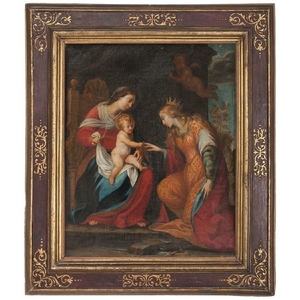 Italian School, Virgin and Child with St. Catherine