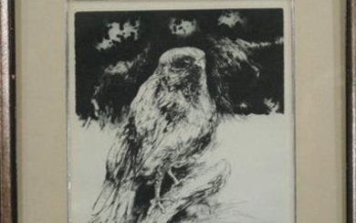 JACK COUGHLIN, Signed and Numbered Etching "Hawk"