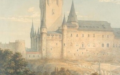 JONH DOBBIN (c.1815 / .) "View of the Alcazar of