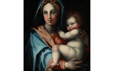 Jacopo di Giovanni di Francesco, auch genannt „Jacone“, 1495 – 1553, zug., Die Madonna mit dem Jesusknaben