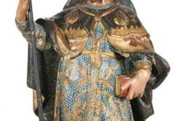 “James the Apostle”. Carved, gilded and
