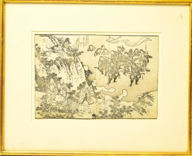 Japanese Woodblock of Samurai Warriors