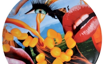 Jeff Koons Lips Coupe Plate - Jeff Koons,...