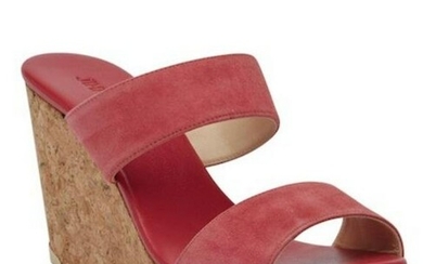 Jimmy Choo Womens Dahlia Parker Cork Wedge Slide Sandal N3560* Size 38 EUR