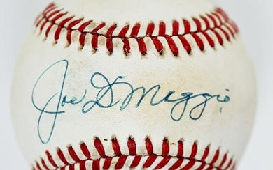 Joe DiMaggio Signed Hand Painted Baseball JSA