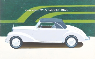 Johan Meijerink (1940-), Mercedes 220 S convertible from 1953, panel...