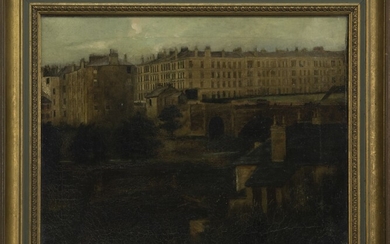 KELVIN BRIDGE AND OLD TOLL HOUSE, AN OIL BY JAMES CORNET