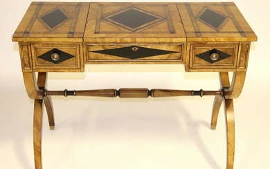 Kindel Faux Decorated Neoclassical Style Desk