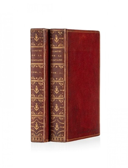 LA FONTAINE (Jean de). Contes et nouvelles en vers. Amsterdam [Paris], s.n., 1762. 2 vol. in-8° plein maroquin rouge