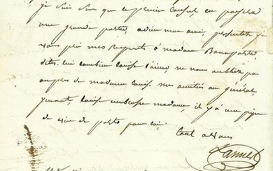 LANNES (Jean). Autograph letter signed to his father-in-law François-Scholastique Guéhenneuc....