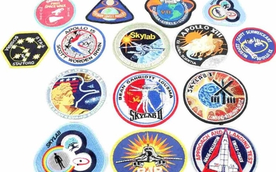 LOT OF 14 ASSORTED NASA SPACE SUIT MISSION PATCHES