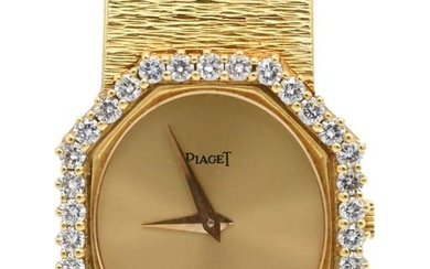 Ladies Piaget 18K Yellow Gold Diamond Dress Watch
