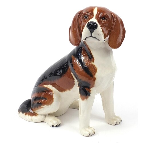 Large Beswick Fireside Beagle dog, 32.5cm high
