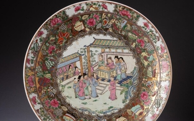 Large Chinese Famille Verte Platter.