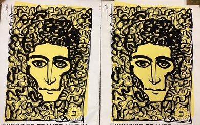 Lot of 2 Pablo Picasso "Exposzice Franze Kafky" Prints