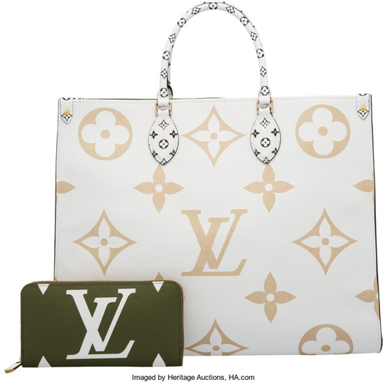 Louis Vuitton Set of Two: Limited Edition Khaki &...