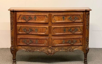 Louis XV Carved Oak Chest