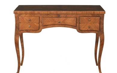 Louis XV-Style Parquetry-Inlaid Dressing Table